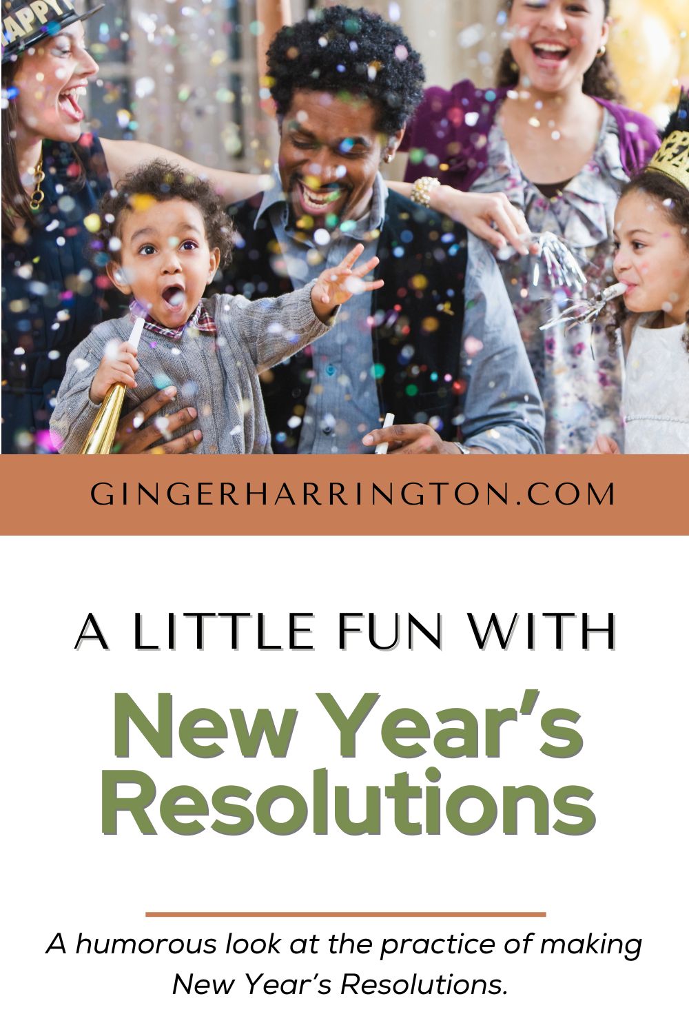 Family of father, toddler son, on others celebrate new years with confetti
