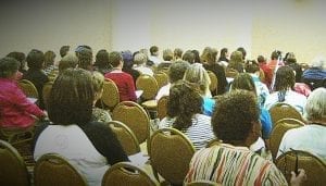 Crowded Conference Rooms Can be a little intimidating.