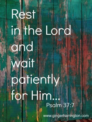 Why You Need to Rest in the Lord | Ginger Harrington