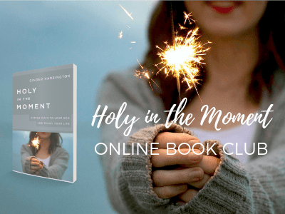 Holy in the Moment Book Club. Let's get started!