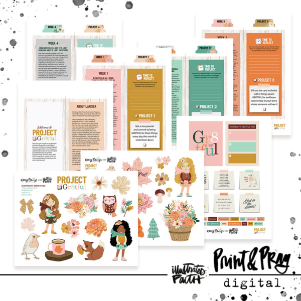 Digital download for crafters to cultivate gratitude!