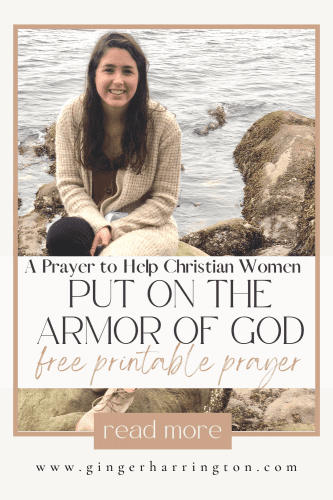 Spiritual battles come in lots of shapes and sizes. From small skirmishes to all out war, prayer is a vital part of putting on the armor of God. Prayer empowers us to receive the spiritual strength of God to stand firm. Follow @GingHarrington for more inspiration to grow your faith. #armororgod #armorofgodprayer