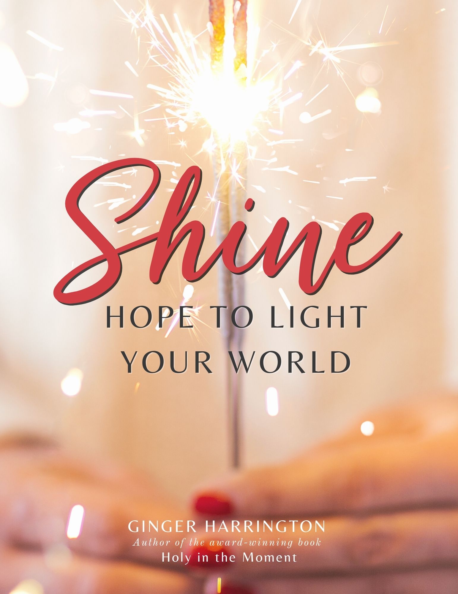 Light of sparkler signifies the light of Christ in this book cover