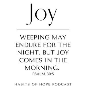 Black text on white background with Psalm 30:5.