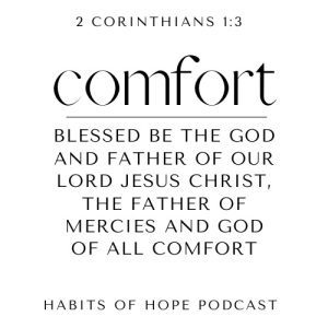 Black text on white background features a verse to encourage those who are grieving this Christmas.