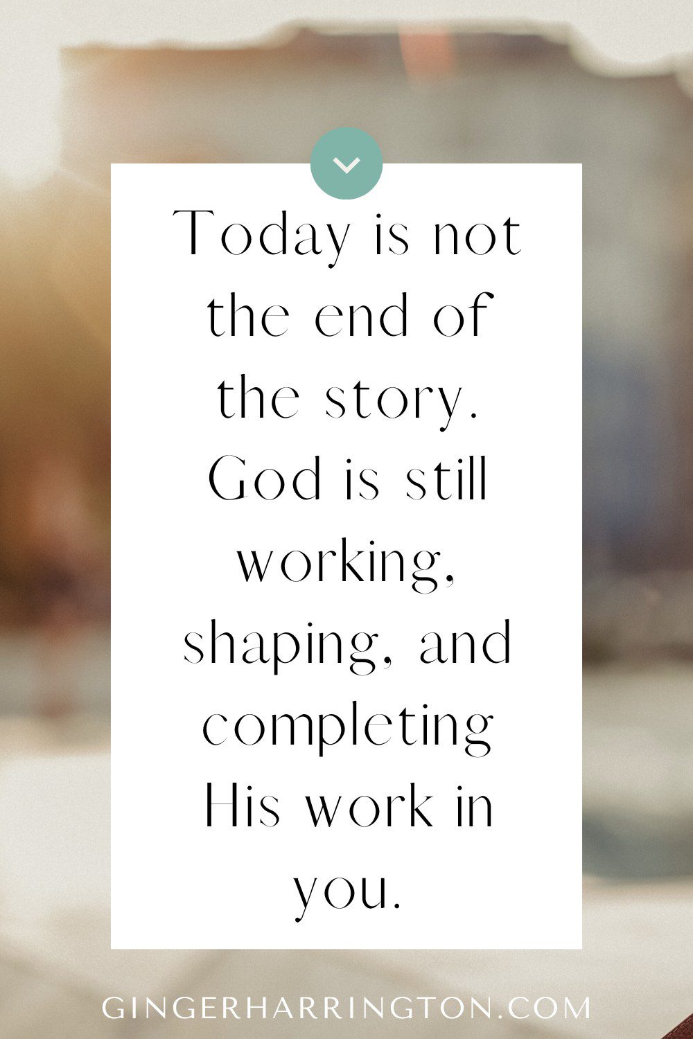 Quote on hope is on which canvas bordered by blurred mountain in background to illustrate a post on Bible verses to inspire hope.