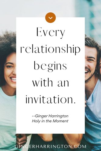 Faces of two friends smiling are background for a quote on building good friendships and community